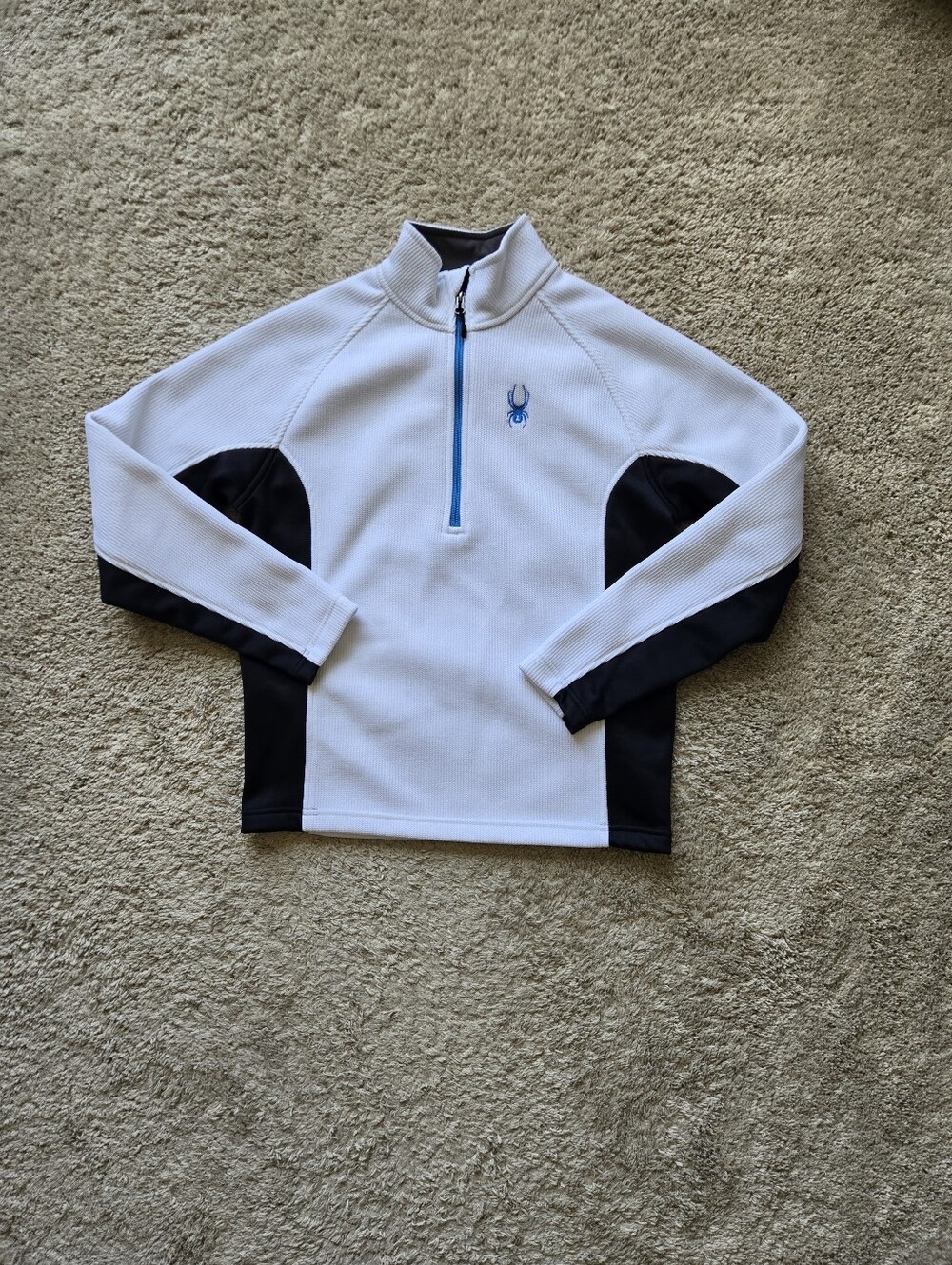 Spyder Half Zip Pullover Mens S White Black